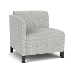 Social Right Arm Guest Chair in Premium Upholstery