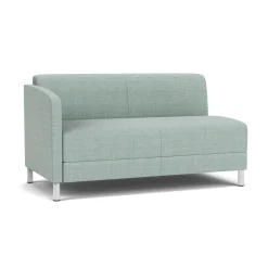 Social Right Arm Loveseat in Premium Upholstery