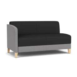 Social Right Arm Loveseat in Premium Upholstery