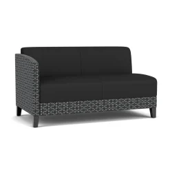 Social Right Arm Loveseat in Premium Upholstery