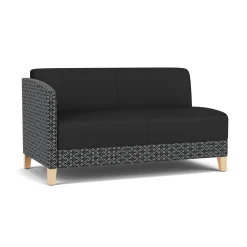 Social Right Arm Loveseat in Premium Upholstery