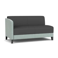 Social Right Arm Loveseat in Premium Upholstery