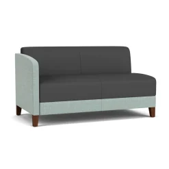 Social Right Arm Loveseat in Premium Upholstery