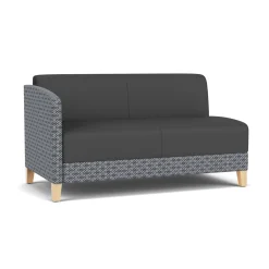 Social Right Arm Loveseat in Premium Upholstery