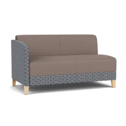 Social Right Arm Loveseat in Premium Upholstery