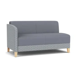 Social Right Arm Loveseat in Premium Upholstery
