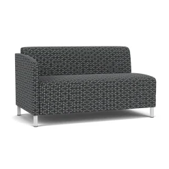 Social Right Arm Loveseat in Premium Upholstery