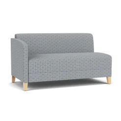 Social Right Arm Loveseat in Premium Upholstery