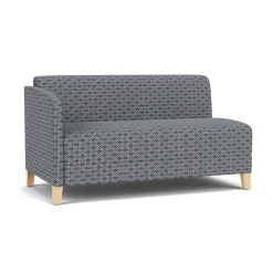 Social Right Arm Loveseat in Premium Upholstery