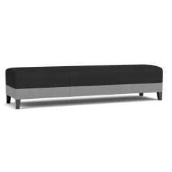 Social Three Seat Bench in Premium Upholstery
