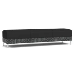 Social Three Seat Bench in Premium Upholstery