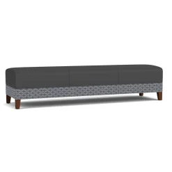 Social Three Seat Bench in Premium Upholstery