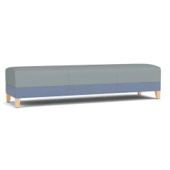 Social Three Seat Bench in Premium Upholstery