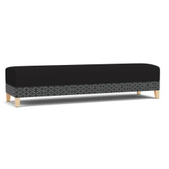 Social Three Seat Bench in Premium Upholstery