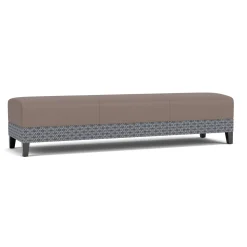 Social Three Seat Bench in Premium Upholstery