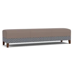 Social Three Seat Bench in Premium Upholstery