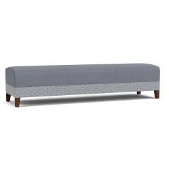 Social Three Seat Bench in Premium Upholstery