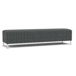 Social Three Seat Bench in Premium Upholstery