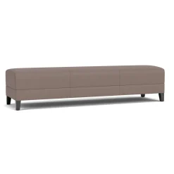 Social Three Seat Bench in Standard Upholstery