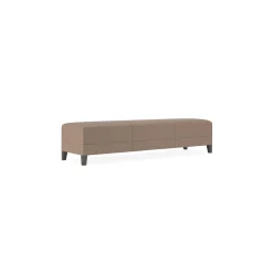 Social Three Seat Bench in Standard Upholstery