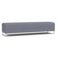 Social Three Seat Bench in Standard Upholstery