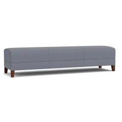 Social Three Seat Bench in Standard Upholstery