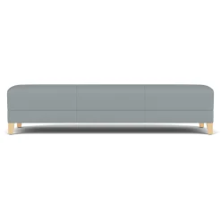 Social Three Seat Bench in Standard Upholstery