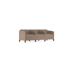 Social Three Seater with Center Arms in Standard Upholstery