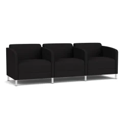 Social Three Seater with Center Arms in Standard Upholstery