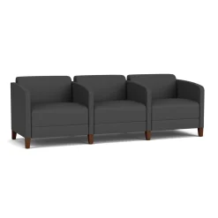 Social Three Seater with Center Arms in Standard Upholstery