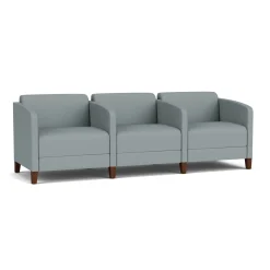 Social Three Seater with Center Arms in Standard Upholstery