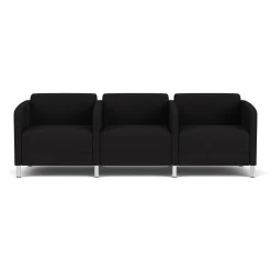 Social Three Seater with Center Arms in Standard Upholstery