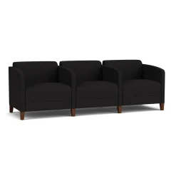 Social Three Seater with Center Arms in Standard Upholstery