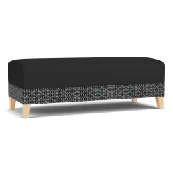 Social Two Seat Bench in Premium Upholstery