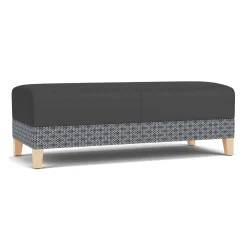 Social Two Seat Bench in Premium Upholstery