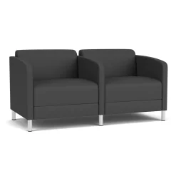 Social Two Seater with Center Arm in Standard Upholstery