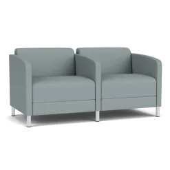 Social Two Seater with Center Arm in Standard Upholstery