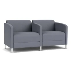 Social Two Seater with Center Arm in Standard Upholstery