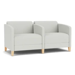 Social Two Seater with Center Arm in Standard Upholstery