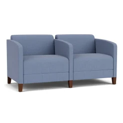 Social Two Seater with Center Arm in Premium Upholstery