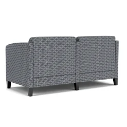 Social Two Seater with Center Arm in Premium Upholstery