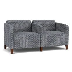 Social Two Seater with Center Arm in Premium Upholstery