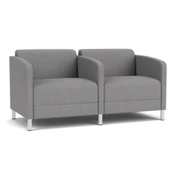 Social Two Seater with Center Arm in Premium Upholstery