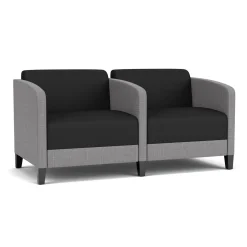 Social Two Seater with Center Arm in Premium Upholstery