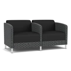 Social Two Seater with Center Arm in Premium Upholstery
