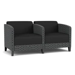 Social Two Seater with Center Arm in Premium Upholstery