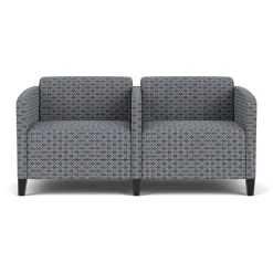 Social Two Seater with Center Arm in Premium Upholstery