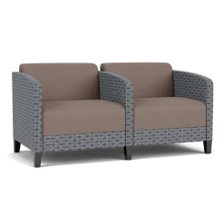 Social Two Seater with Center Arm in Premium Upholstery