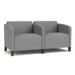 Social Two Seater with Center Arm in Premium Upholstery