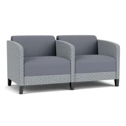 Social Two Seater with Center Arm in Premium Upholstery